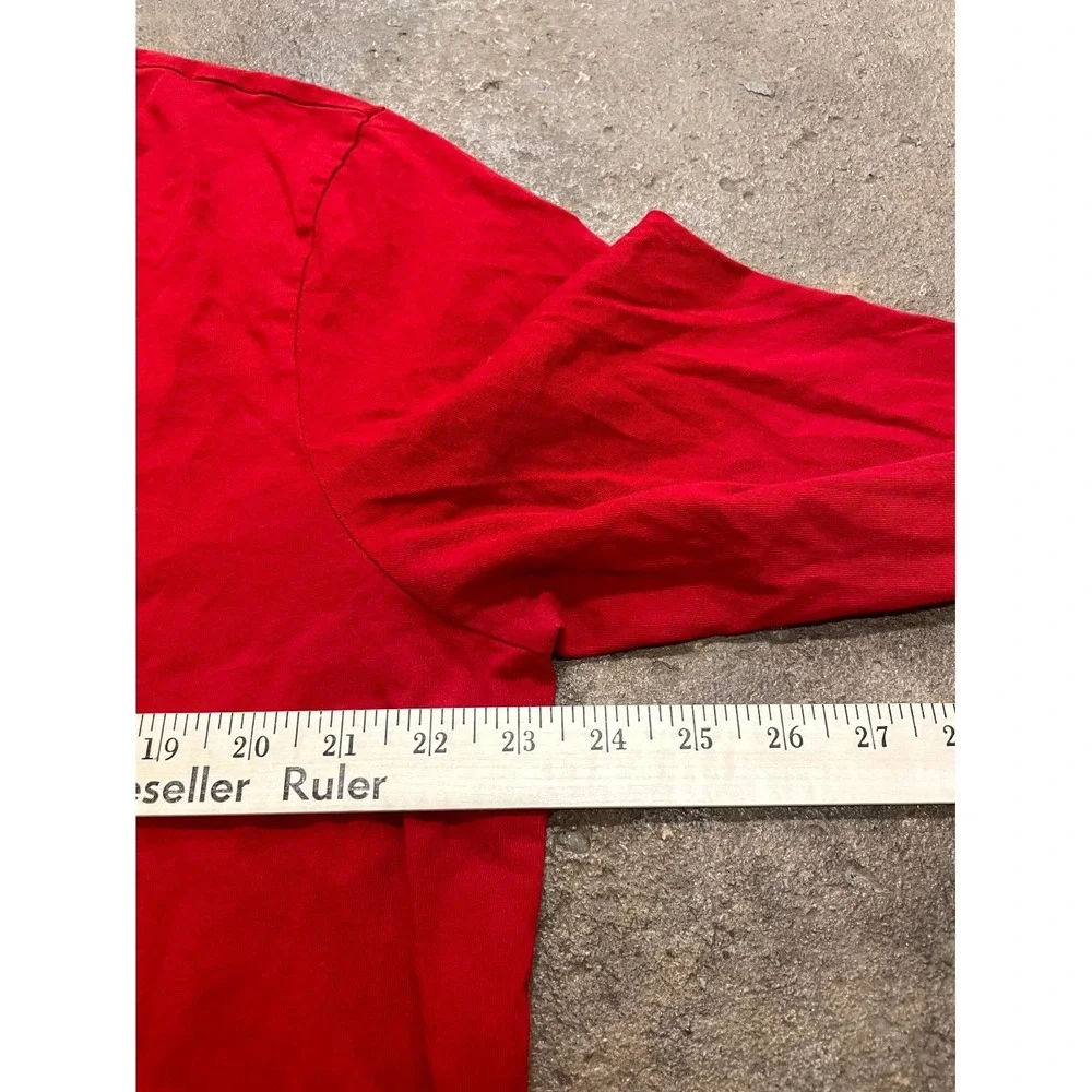 Polo Ralph Lauren Slim Fit Shirt Mens XL Red Cotton Embroidered Logo Long Sleeve